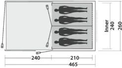 Easy Camp Galaxy 400 Steel Blue Tunneltent - 4 Personen -Buiten Kamperen 1179 1900 e5f08167 cd39 48bb 9924 b67496b9e714 1280x960