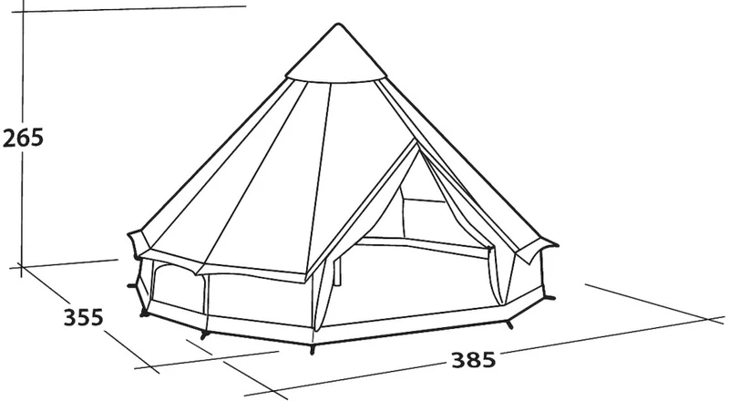 Easy Camp Moonlight Bell Tipi Familietent - 4/7 Persoons 4 Easy Camp Moonlight Bell Tipi Familietent - 4/7 Persoons - Image 2