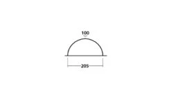 Easy Camp Comet 200 Koepeltent - 2 Personen -Buiten Kamperen 120338 comet 200 drawing other4