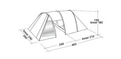 Easy Camp Galaxy 400 Rustic Green Tunneltent - 4 Personen 17 Easy Camp Galaxy 400 Rustic Green Tunneltent - 4 Personen -Buiten Kamperen 120391 galaxy 400 rustic green drawing perspective2