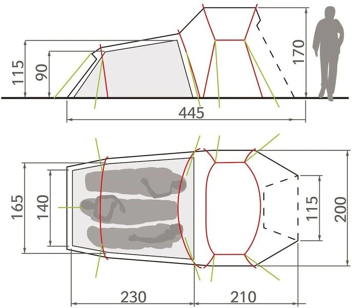 Vaude Chapel L XT Koepeltent - 3 Persoons 7 Vaude Chapel L XT Koepeltent - 3 Persoons - Image 5