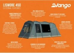 Vango Lismore 450 Tunneltent - 4 Persoons - Groen 24 Vango Lismore 450 Tunneltent - 4 Persoons - Groen -Buiten Kamperen 1900 1783 lismore 450 package 3