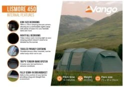Vango Lismore 450 Tunneltent - 4 Persoons - Groen 23 Vango Lismore 450 Tunneltent - 4 Persoons - Groen -Buiten Kamperen 1900 1783 lismore 450 package 4
