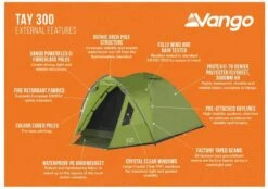 Vango Tay 300 Koepeltent - 3 Persoons - Groen 21 Vango Tay 300 Koepeltent - 3 Persoons - Groen -Buiten Kamperen 1900 1783 tay 300 3