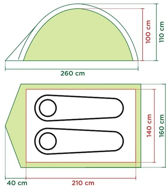 Coleman Darwin 2 Koepeltent - 2 Persoons 4 Coleman Darwin 2 Koepeltent - 2 Persoons - Image 2