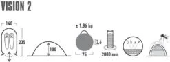 High Peak Vision 2 Pop-up Tent - 2 Persoons - Groen 17 High Peak Vision 2 Pop-up Tent - 2 Persoons - Groen -Buiten Kamperen 440 1200 4001690101080.pt01