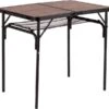 Bo-Camp Industrial Decatur 90 X 60 Campingtafel - Zwart/houtlook -Buiten Kamperen 900 908 1404200