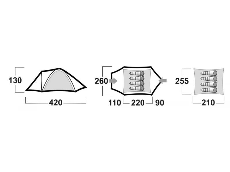Husky Bizon Koepeltent - 4+ Persoons 13 Husky Bizon Koepeltent - 4+ Persoons - Image 11