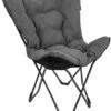 Bo-Camp Urban Outdoor Grainger Vlinderstoel - Antraciet -Buiten Kamperen bo camp grainger vlinderstoel grijs 3