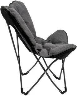 Bo-Camp Urban Outdoor Grainger Vlinderstoel - Antraciet 14 Bo-Camp Urban Outdoor Grainger Vlinderstoel - Antraciet -Buiten Kamperen bo camp grainger vlinderstoel grijs 8