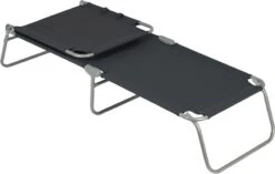 Bo-Camp Vouwbed - Grijs -Buiten Kamperen bo camp vouwbed grijs