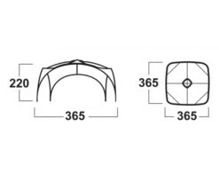Husky Broof L Partytent 13 Husky Broof L Partytent -Buiten Kamperen broofl afmetingen