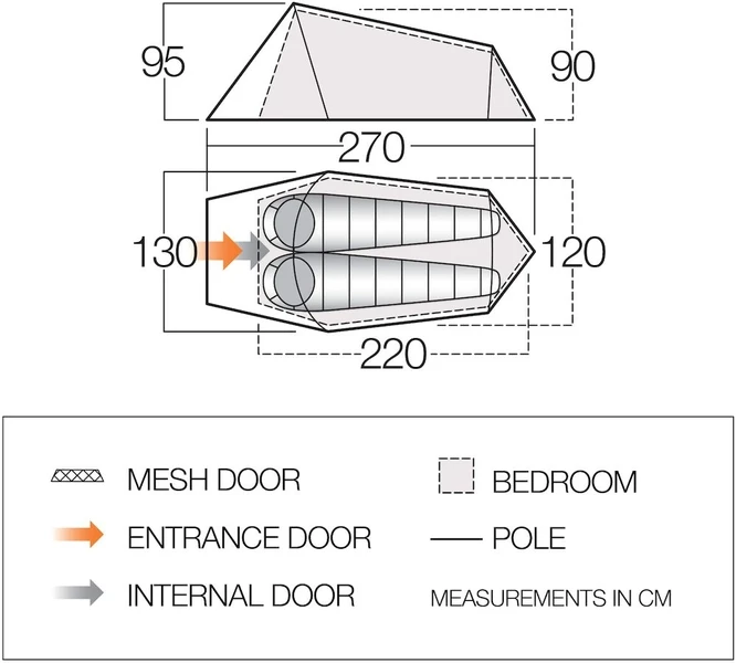 Vango Soul 200 Tunneltent - 2 Persoons 10 Vango Soul 200 Tunneltent - 2 Persoons - Image 8