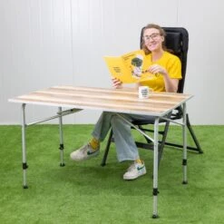 Dometic Zero Light Oak Large Campingtafel - 120 X 70 Cm -Buiten Kamperen zerolightoaklarge 4